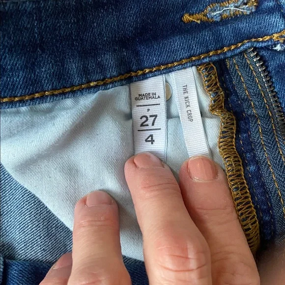 LOFT The Kick Crop jeans. - Picture 3 of 8